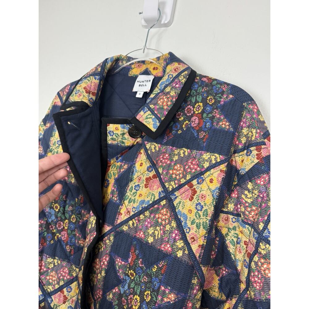 Hunter Bell Patchwork Coat Women’s Small Wales Hightower Boho Chic Retired Rare - Picture 6 of 16